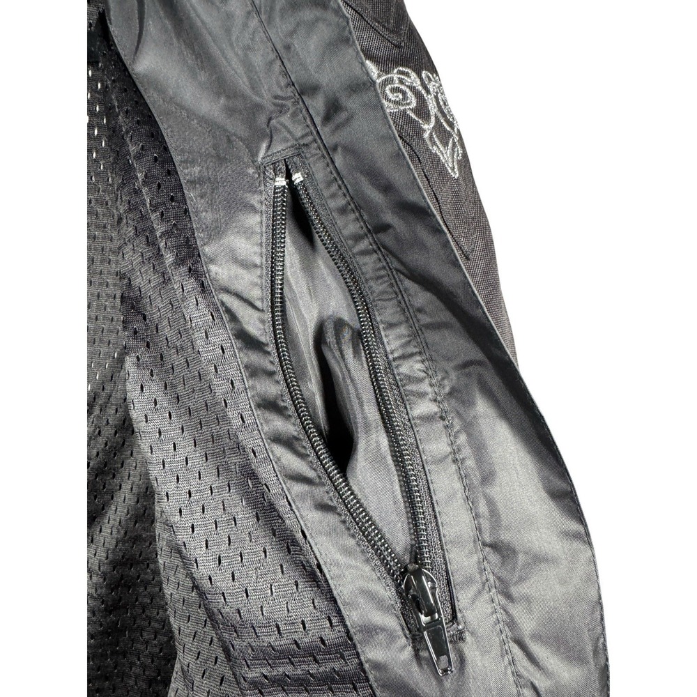 Frank Thomas Lady Racer Motorcycle Jacket Womens Mesh Armored Riding Jacket LL - Picture 7 of 16